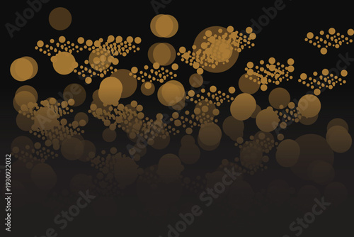 Mesmerizing light effect bokeh lights in the dark