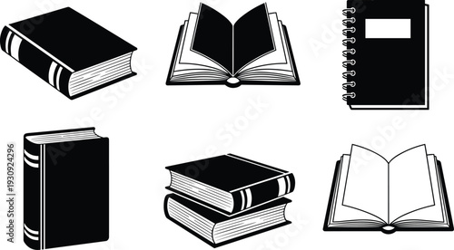 Book Collection Open Closed Notebook Business Licensing