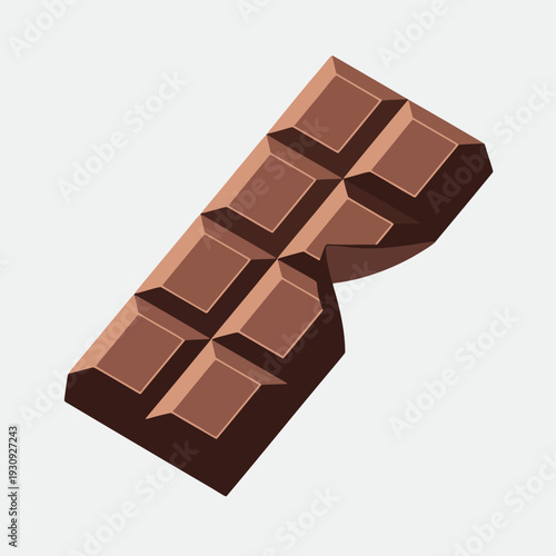 Chocolate Bar Flat Vector Clipart