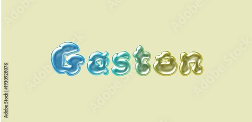 Quadro su tela Gaston name
