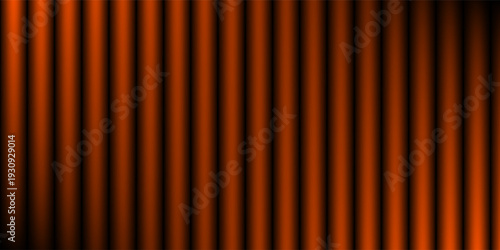 Abstract fiery orange vertical stripes on a black background. Modern gradient texture with rhythmic light patterns, sleek motion effect, and elegant glowing lines for digital backdrop.