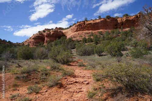 Hiking trail en route to the Birthing Cave in Sedona Arizona
