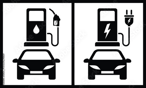 Fuel and electric car charging stations