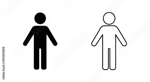Gender symbols: male and female icons set for design and web use Vector