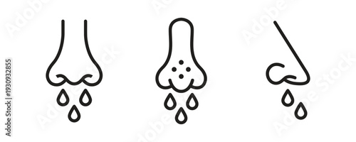 Nose icons representing cold or allergy symptoms