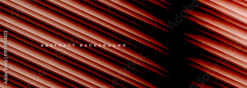 Red diagonal metallic abstract background, high contrast light creates dramatic glossy streaks and deep shadows, conveying intense energy for automotive branding, luxury packaging, and music cover