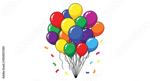 Colorful balloon vector illustration