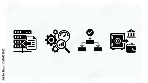 Business Technology Security Icons