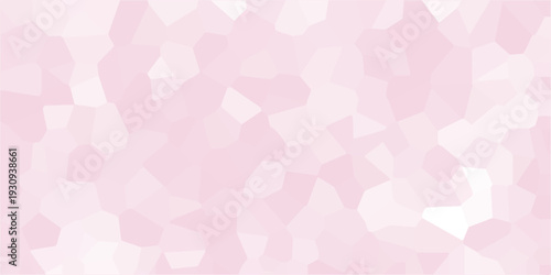 Abstract pale pink crystal mosaic background with soft pastel geometric shapes and subtle textured polygonal pattern.