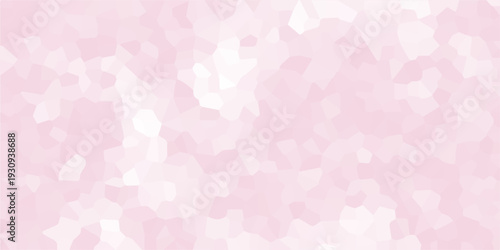 Abstract pale pink crystal mosaic background with soft pastel geometric shapes and subtle textured polygonal pattern.