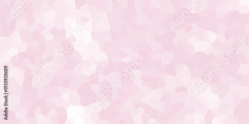 Abstract pale pink crystal mosaic background with soft pastel geometric shapes and subtle textured polygonal pattern.