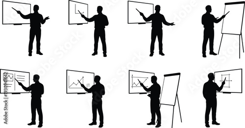 Business Presentation Silhouette Collection Data Analysis