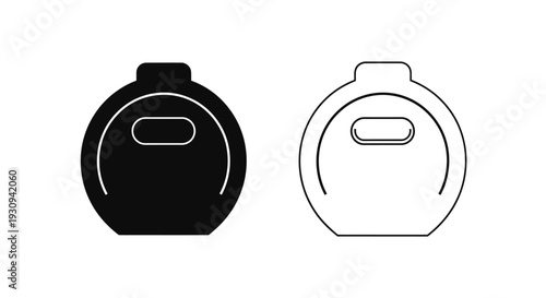 Modern vase design, minimalist ceramic pot, simple plant container, elegant home decor Vector