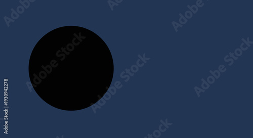 Black Circle Shape on Dark Background 1.