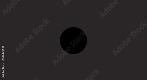 Black Circle Shape on Dark Background 2.