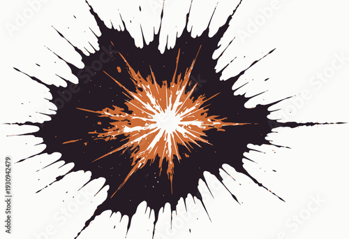 Dynamic Explosion of Colorful Energy with Radiant Light Burst against Dark and Contrasting Background Showcasing Cosmic Power