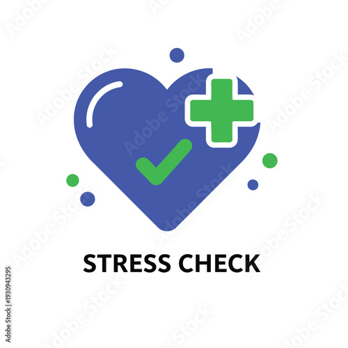 Stress Check Icon - A Symbol of Health and Well-being