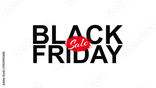 Black Friday Sale event typography design featuring bold promotional lettering for shopping discounts, retail campaigns, and seasonal marketing graphics