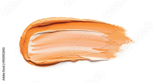 Creamy beige cosmetic smear swatch shows texture isolation against white.