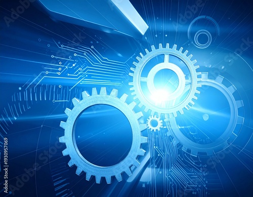 abstract background with gears
