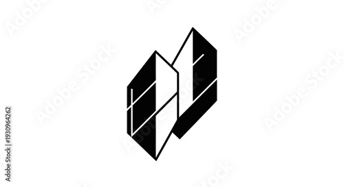 3d vector illustration of an abstract geometric background featuring a modern house roof design and architectural building icons for real estate business concepts