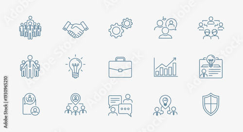 Comprehensive set of zodiac icons and business symbols in vector illustration style for web design including social media signs and computer internet signs