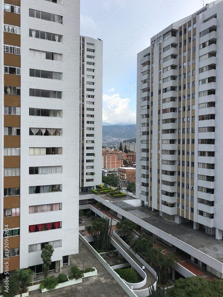 Fototapeta premium Modern residential building in the city