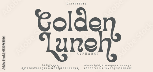 Elegant alphabet letters font logo. Typography luxury classic lettering serif fonts decorative wedding vintage retro logos, design for fashion,beauty shop and brand . vector illustration