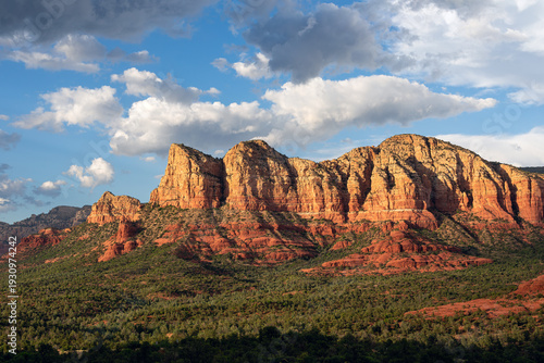 Scenic view of the red rock canyons in Sedona, Arizona