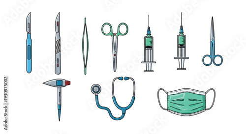 set of medical tools