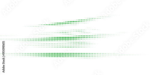 Abstract green halftone dotted horizontal lines background modern minimal gradient stripe pattern for banner presentation website header marketing and print template vector illustration