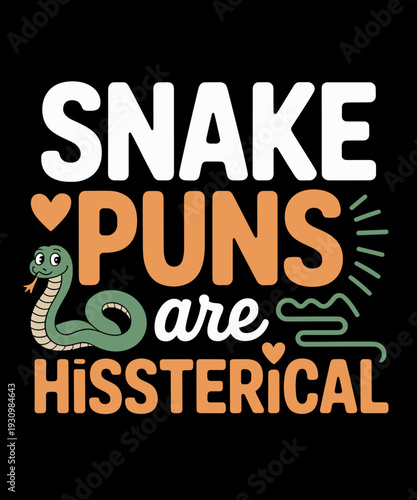 Funny Snake Pun Design