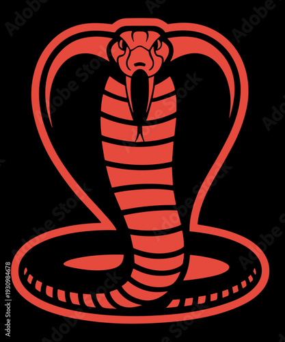 Retro Silhouette Cobra Logo