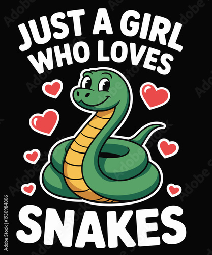 Just A Girl Who Loves Snakes Funny Snake Costume