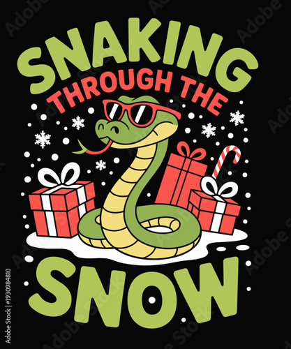 Reptile Animal Serpent Snake Lover Funny Christmas Snake