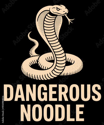 Funny Snake Dangerous Noodle Reptile Serpent
