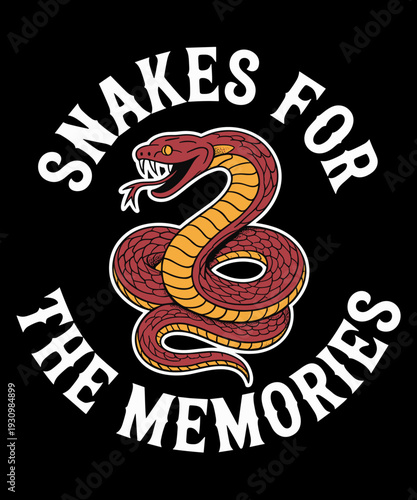 Funny Snake Pun Memories Humor Fans of Reptile Fans