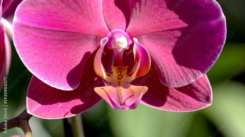 custom made wallpaper toronto digitalVibrant pink orchid flower close-up with delicate petals and bright light