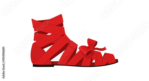 Red High Heel Shoe.