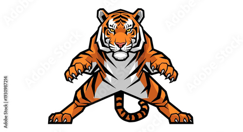 Tiger Cartoon Animal Illustration.