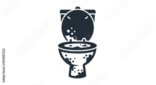 Toilet Bowl Water Splash.