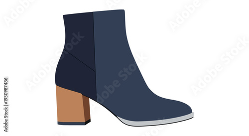 Womens Dark Blue Boot.