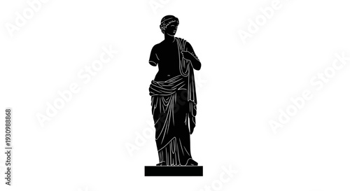 Ancient Greek Statue Figure.