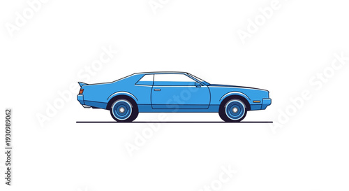 Blue Classic American Muscle.