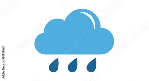 Blue Cloud with Rain.