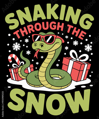 Reptile Animal Serpent Snake Lover Funny Christmas Snake Lover