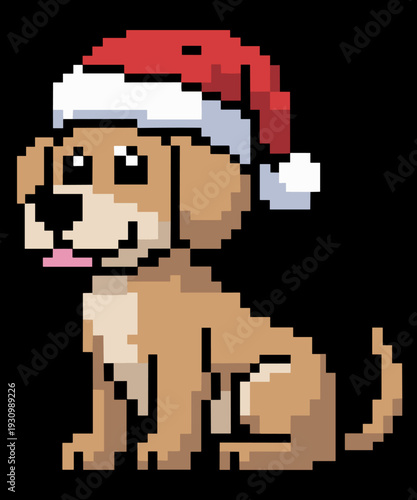 Snake Pixelated Christmas - Funny Snake Xmas