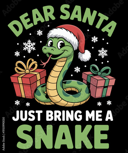 Snake Lover Serpent Animal Xmas Funny Christmas Lover