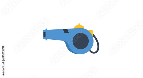 Blue Referee Sports Whistle.