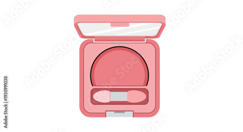 Blush Makeup Cosmetic Product.